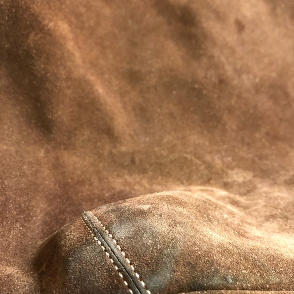 2003 Coach Brown Suede and Leather Shoulder Bag - Picture 6 of 7